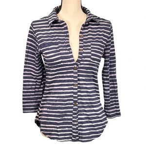 Eyelash Couture Striped Shirt